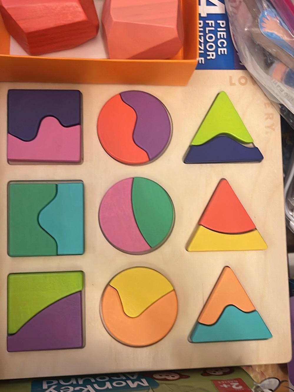 Lovevery wooden puzzle toy